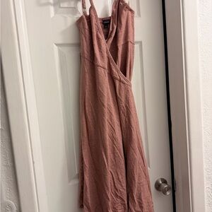 Patagonia Pink Striped Wrap Dress